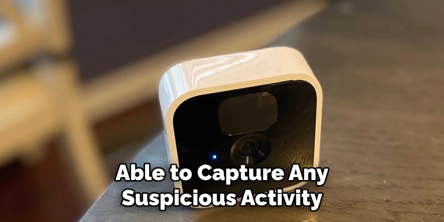 Able to Capture Any Suspicious Activity