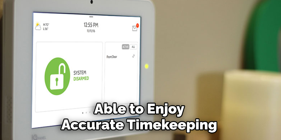 Able to Enjoy Accurate Timekeeping