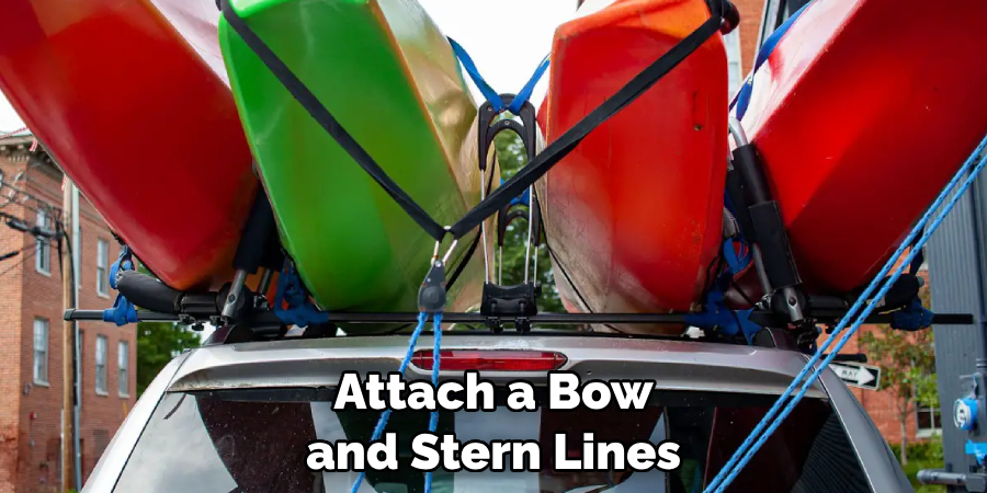 Attach a Bow and Stern Lines