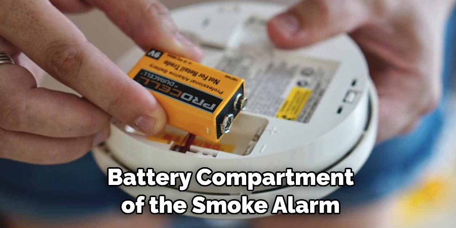  Battery Compartment of the Smoke Alarm