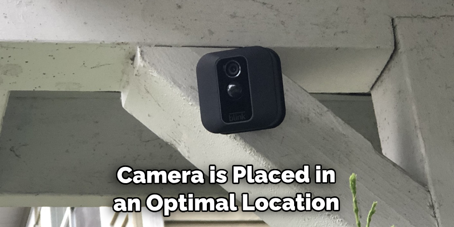 Camera is Placed in an Optimal Location