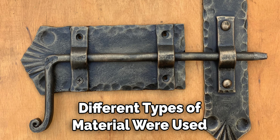 Different Types of Material Were Used