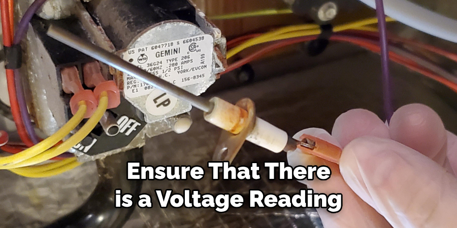 Ensure That There is a Voltage Reading 