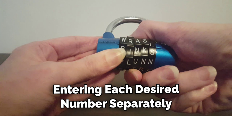  Entering Each Desired Number Separately