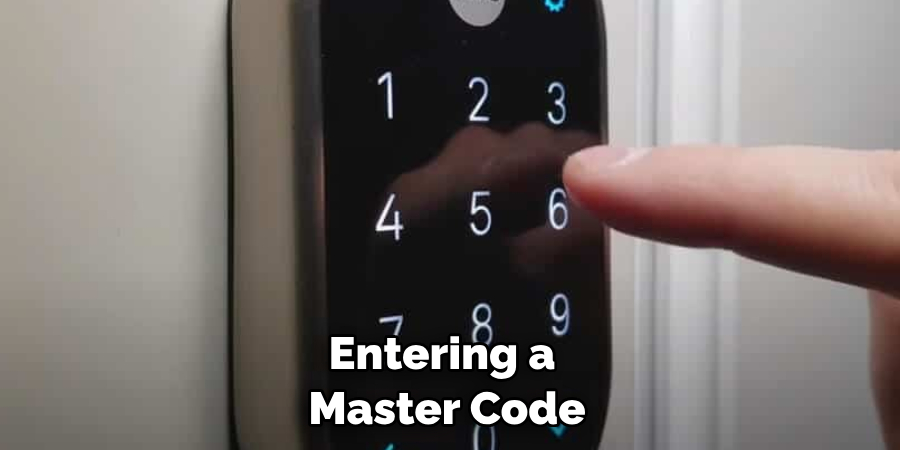 Entering a Master Code