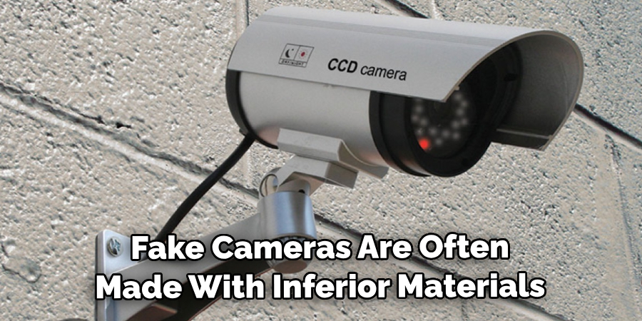 Fake Cameras Are Often Made With Inferior Materials