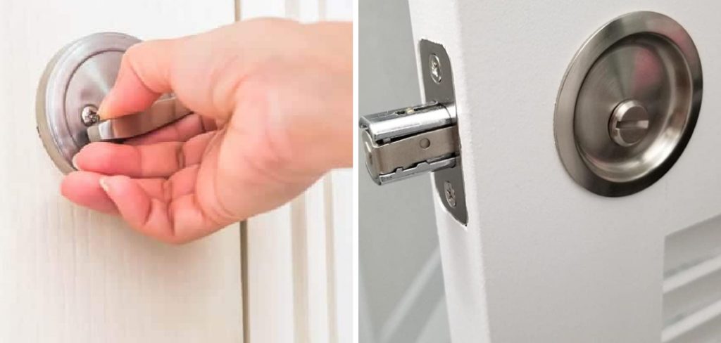 How to Lock a Pocket Door Without a Lock