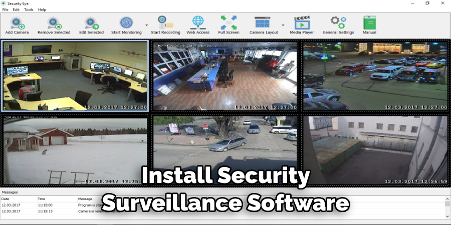  Install Security Surveillance Software