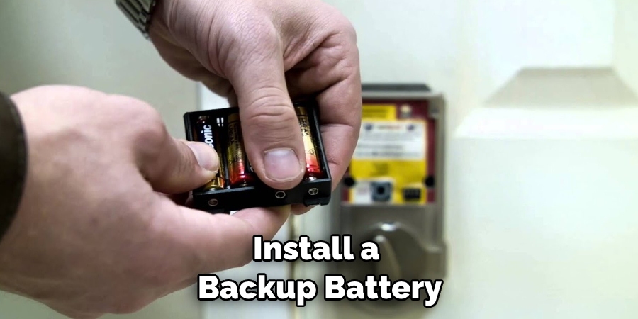 Install a Backup Battery