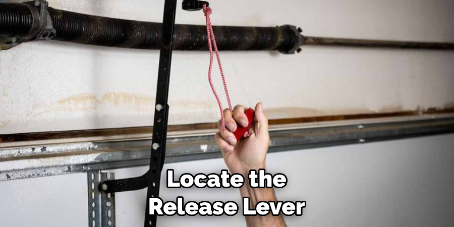  Locate the Release Lever