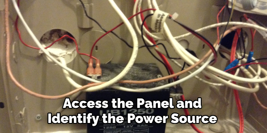 Access the Panel and Identify the Power Source
