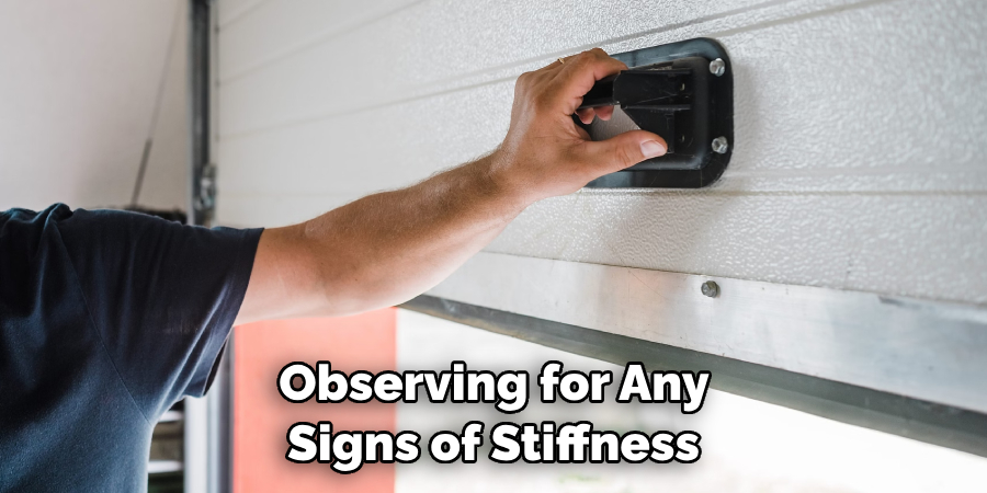  Observing for Any Signs of Stiffness