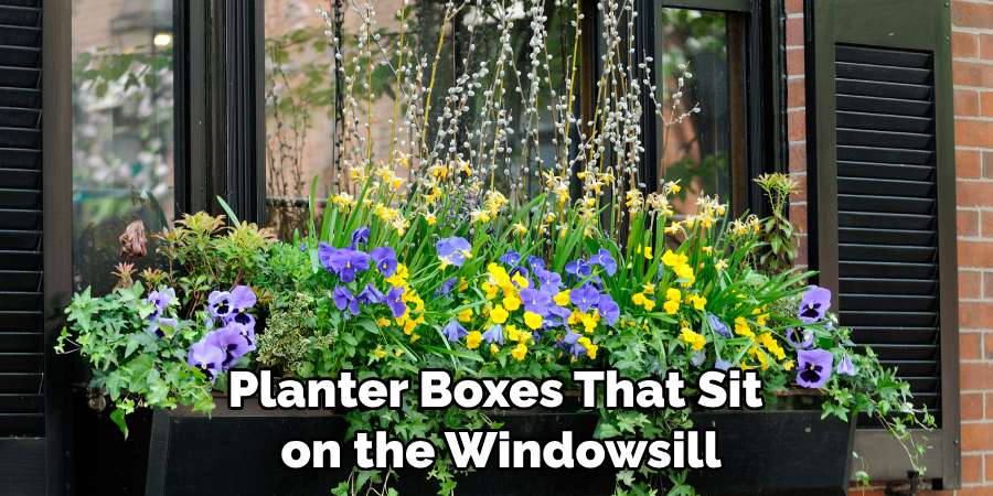 Planter Boxes That Sit on the Windowsill