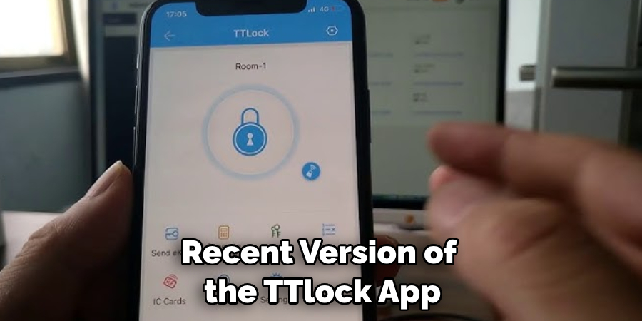 Recent Version of the TTlock App