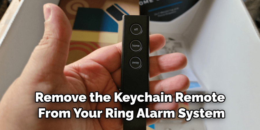 Remove the Keychain Remote From Your Ring Alarm System