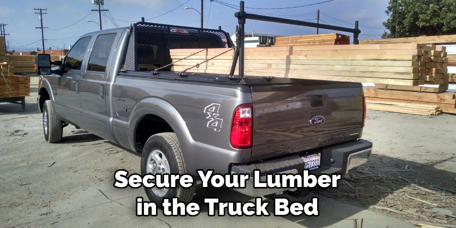 Secure Your Lumber in the Truck Bed