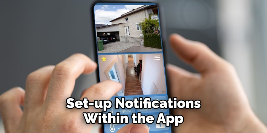 Set-up Notifications Within the App