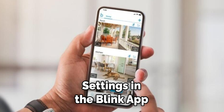  Settings in the Blink App