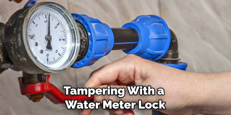 Tampering With a Water Meter Lock