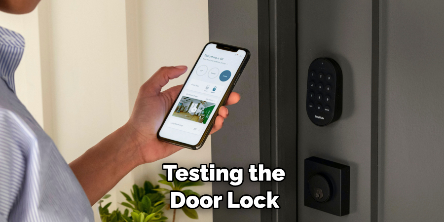  Testing the Door Lock