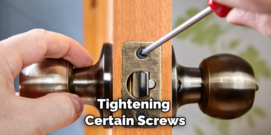 Tightening Certain Screws