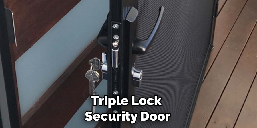 Triple Lock Security Door