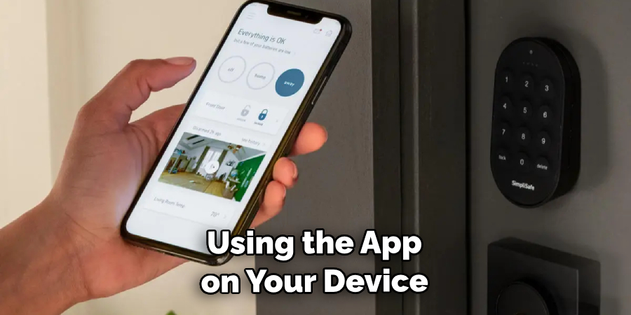 Using the App on Your Device