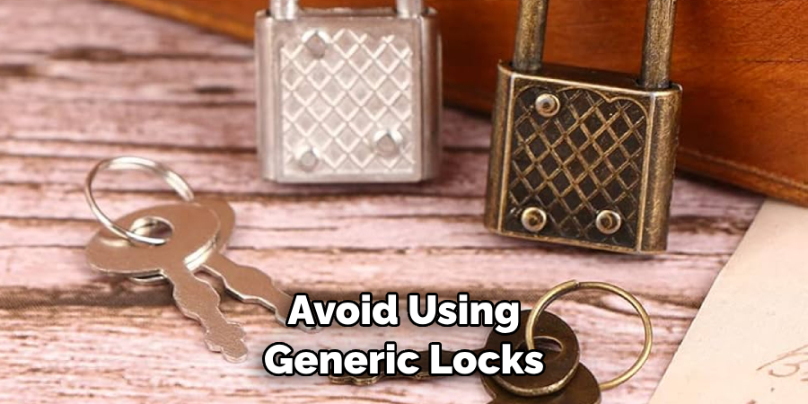 Avoid Using Generic Locks