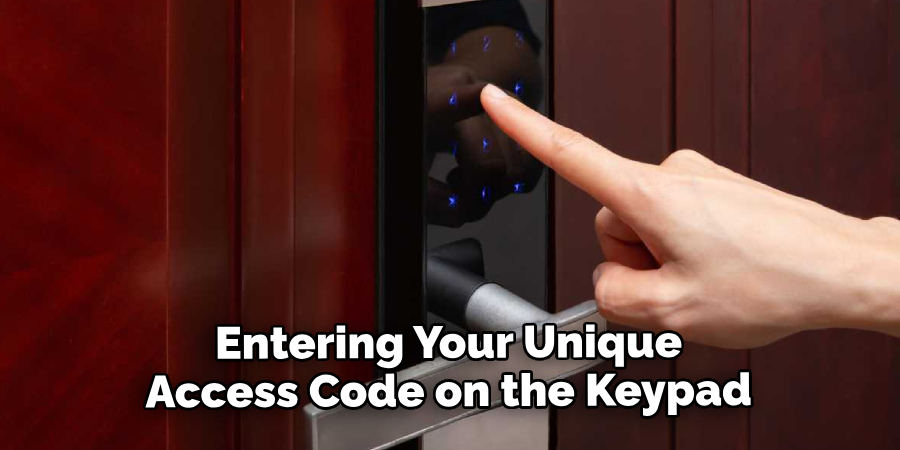 Entering Your Unique Access Code on the Keypad