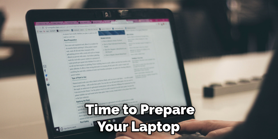 Time to Prepare Your Laptop