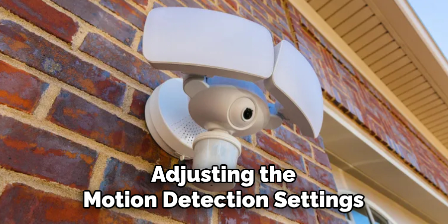 Adjusting the Motion Detection Settings 