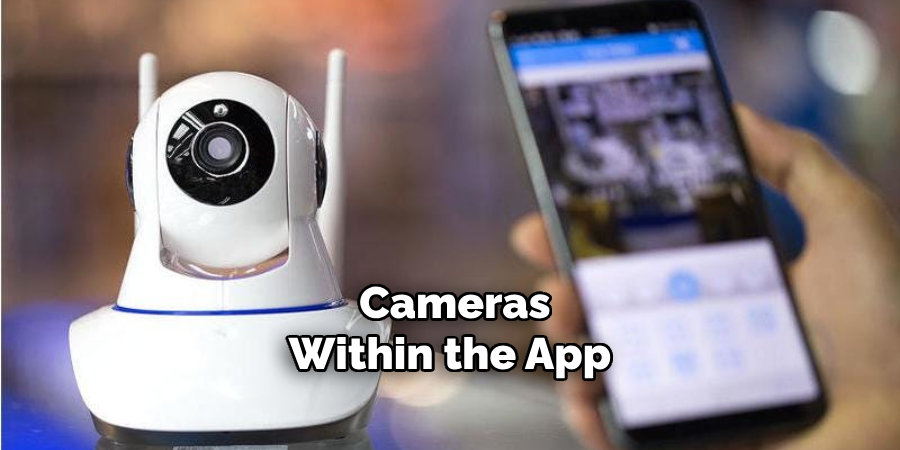 Cameras Within the App