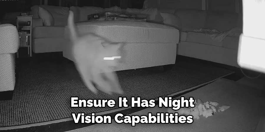 Ensure It Has Night 
Vision Capabilities