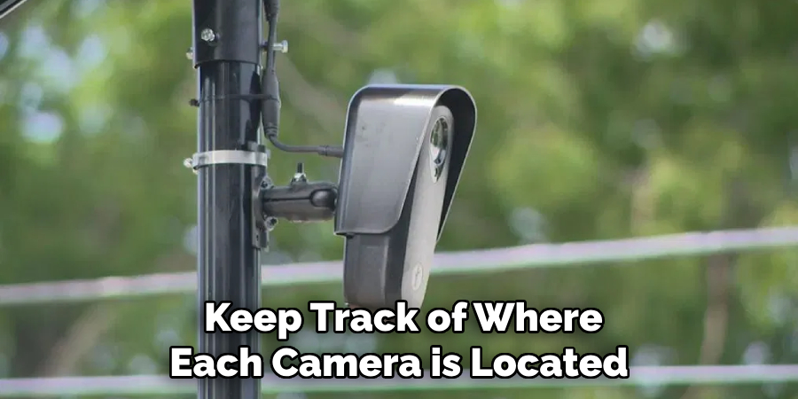  Keep Track of Where Each Camera is Located