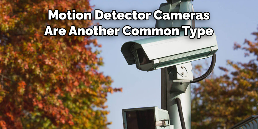 Motion Detector Cameras 
Are Another Common Type