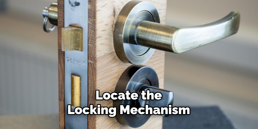 Locate the Locking Mechanism