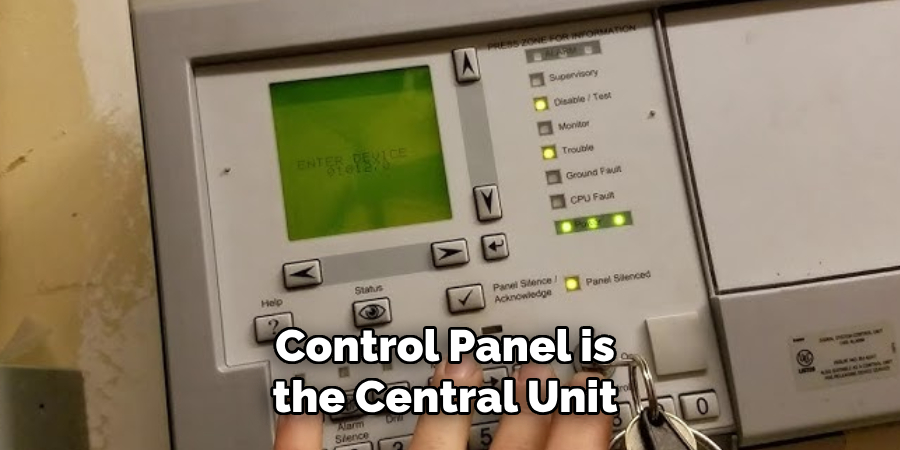 Control Panel is the Central Unit 