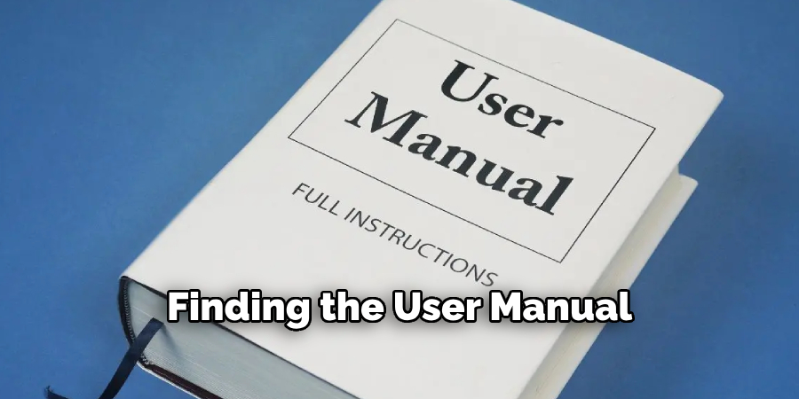 Finding the User Manual