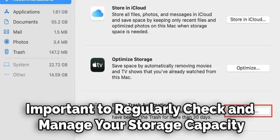 Important to Regularly Check and Manage Your Storage Capacity