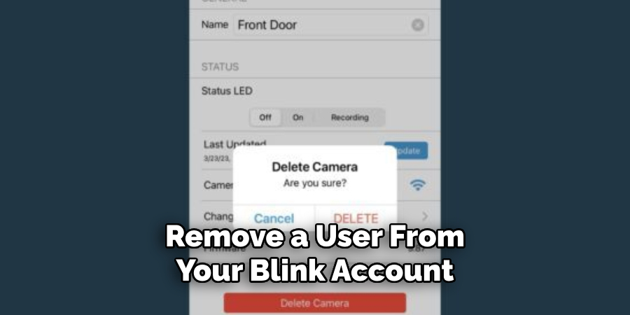 Remove a User From Your Blink Account