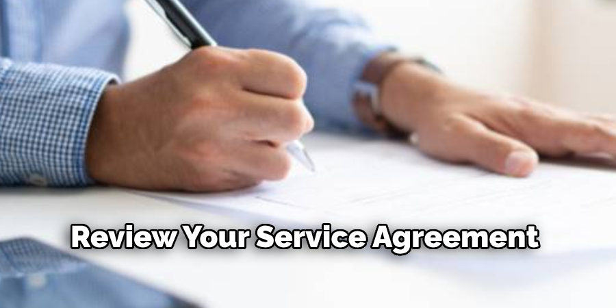 Review Your Service Agreement 