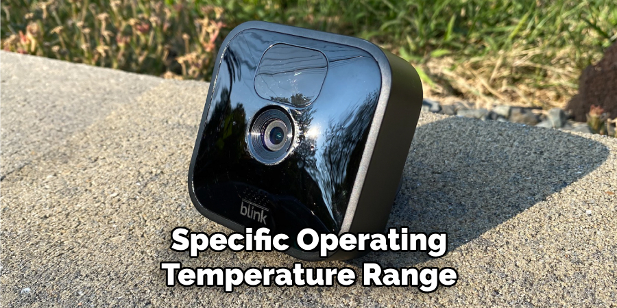 Specific Operating Temperature Range