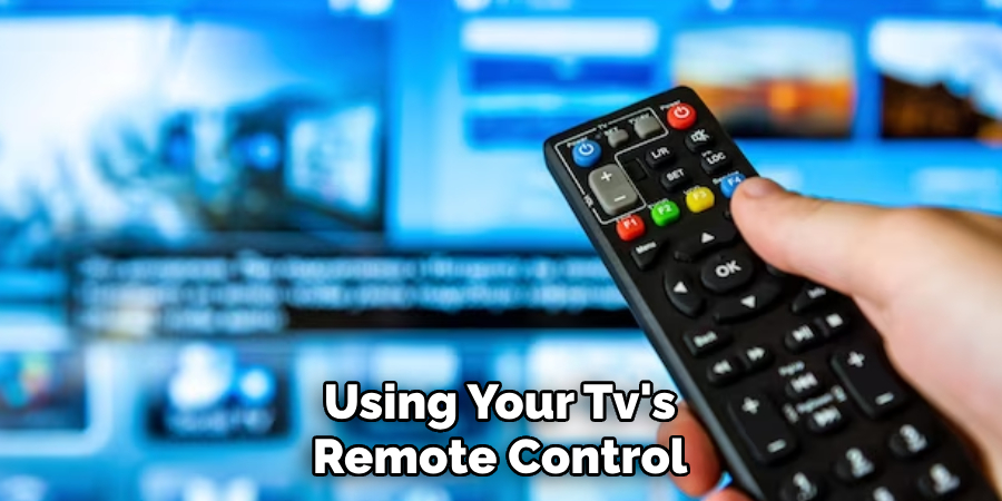 Using Your Tv's Remote Control