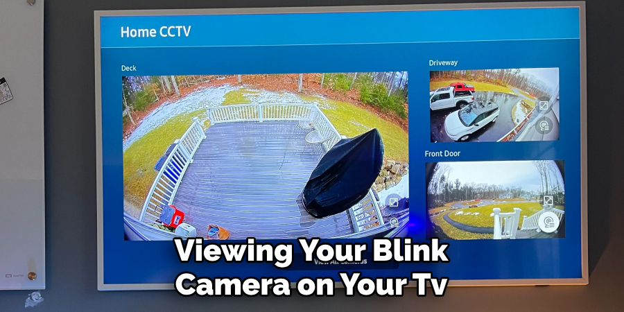 Viewing Your Blink Camera on Your Tv