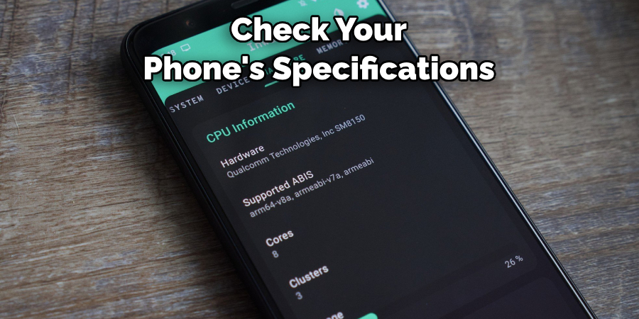 Check Your Phone's Specifications