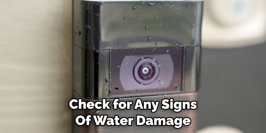 Check for Any Signs Of Water Damage