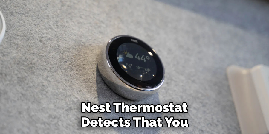 Nest Thermostat Detects That You