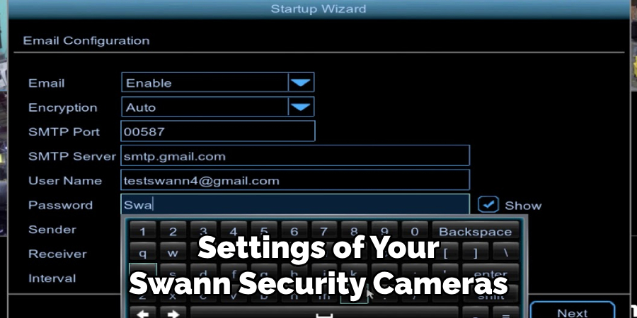 Settings of Your Swann Security Cameras