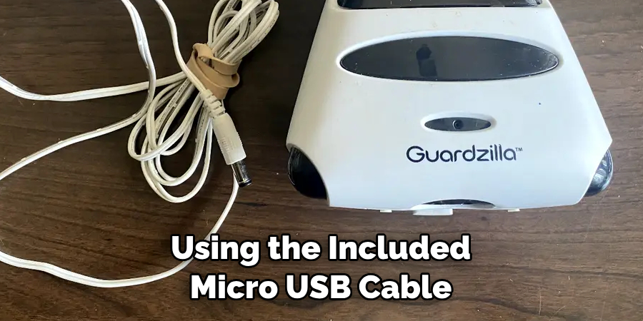 Using the Included Micro USB Cable