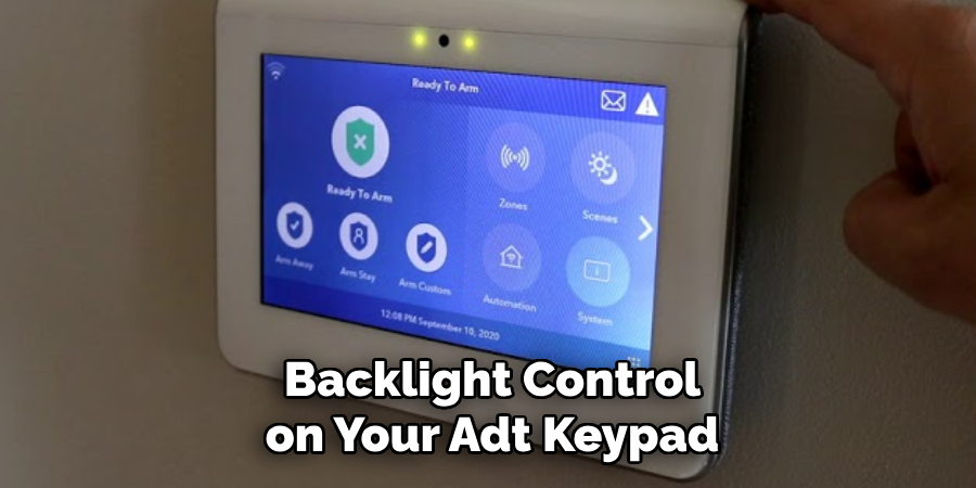 Backlight Control on Your Adt Keypad